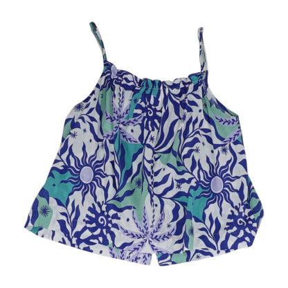 Blue Misc. Sleeveless Blouse