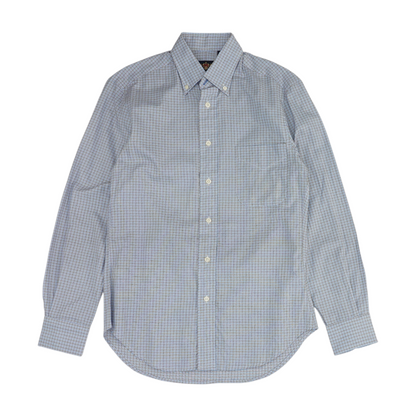 Blue Check Long Sleeve Button Down