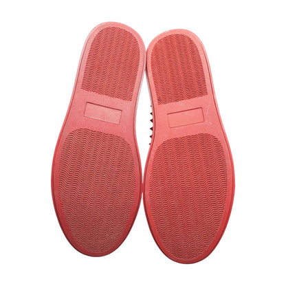 Red Lace Up Casual Shoes
