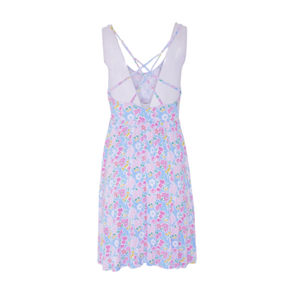 Body Glove Blue Floral Mini Dress – Image 2