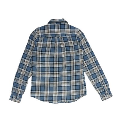 Gray Plaid Long Sleeve Button Down