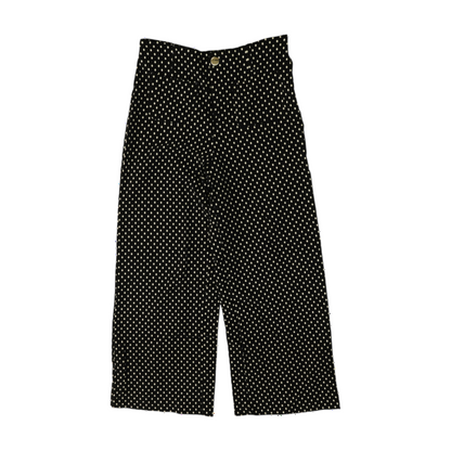 Black Polka Dot Wide Leg Pants