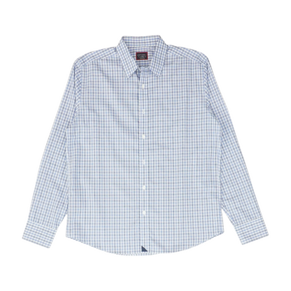 Blue Check Long Sleeve Button Down