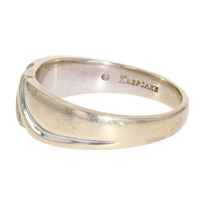 1/10 ctw 14K White Gold Diamond Band Ring