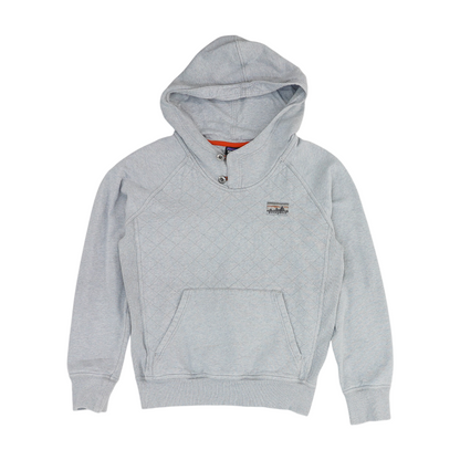 Gray Solid 1/4 Zip Pullover