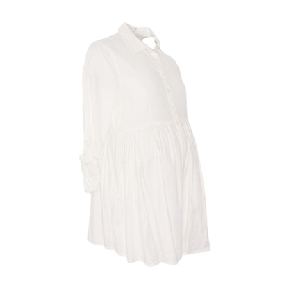 White Maternity Button Down