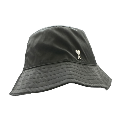 Ami De Coeur Stud Bucket Hat in Black