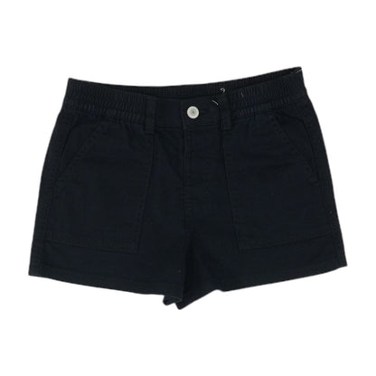 Black Solid Chino Shorts