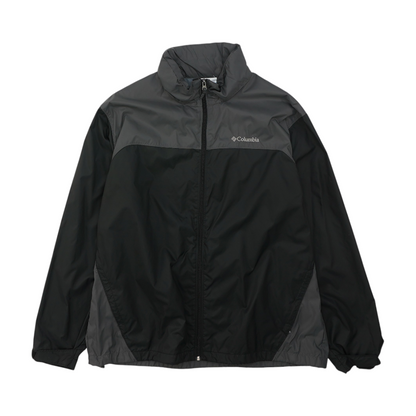 Black Color Block Rain Jacket