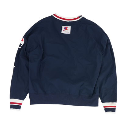 Navy Solid Sweatshirt Pullover