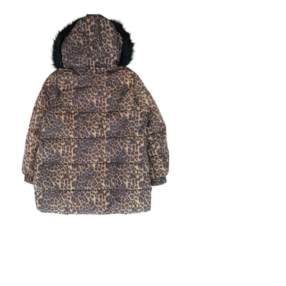 Brown Plus Animal Print Jacket