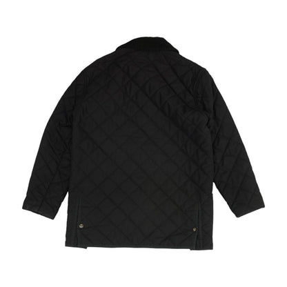 Vintage Black Quilted Button Front Jacket