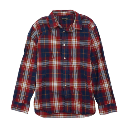 Multi Plaid Long Sleeve Button Down