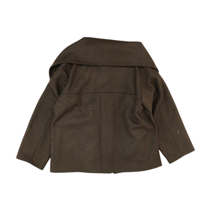 Brown Solid Jacket