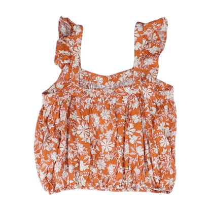 Rust Floral Blouse