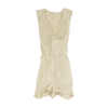 Beige Striped Romper
