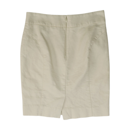 Beige Petite Mini Skirt