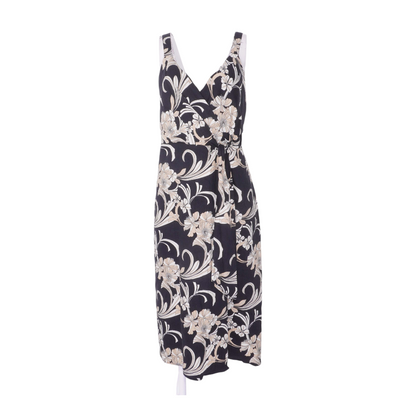 Black Floral Midi Dress
