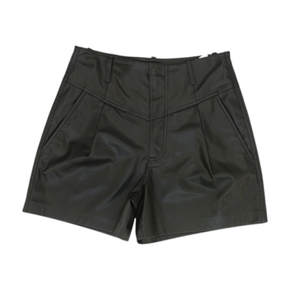 Black Solid Chino Shorts