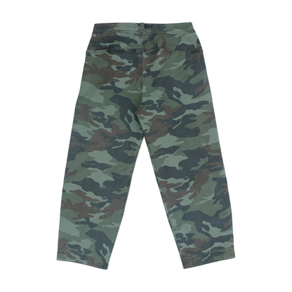 Green Camo Wide Leg Jeans