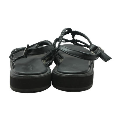 Black Flat Sandals
