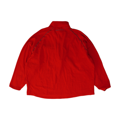 Red Solid 1/4 Zip Pullover