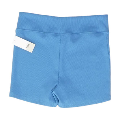 Blue Solid Active Shorts