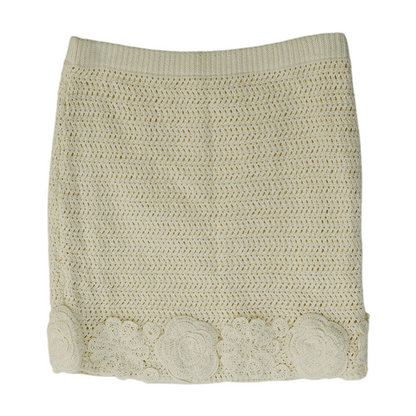 Cream Mini Skirt