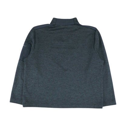 Gray Abstract 1/4 Zip Pullover