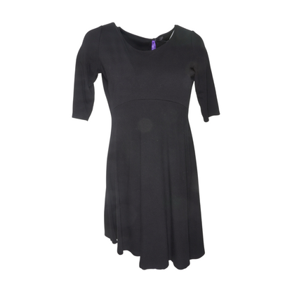 Black Maternity Midi Dress