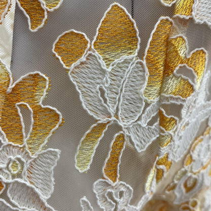 Sora Sunset Embroidered Lace Mini Dress
