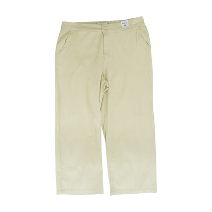Beige Plus Wide Leg Pants
