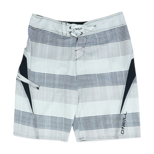 White Striped Swim Bottom