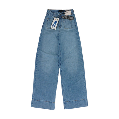 Blue Wide Leg Jeans