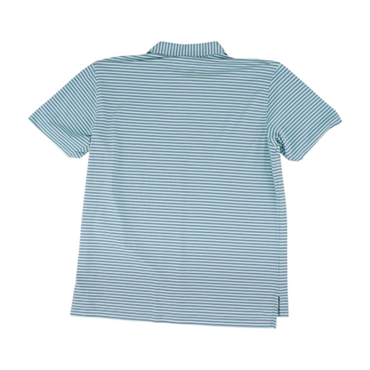 Purple Striped Short Sleeve Polo