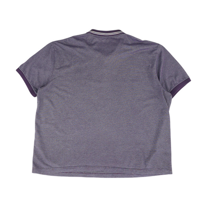 Purple Solid Short Sleeve Polo