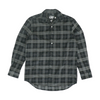 Gray Plaid Flannel Button Down