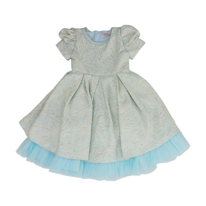 Blue Print Formal Dress
