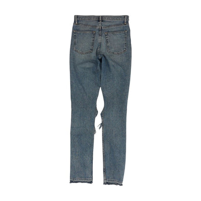 Blue Solid Jeans
