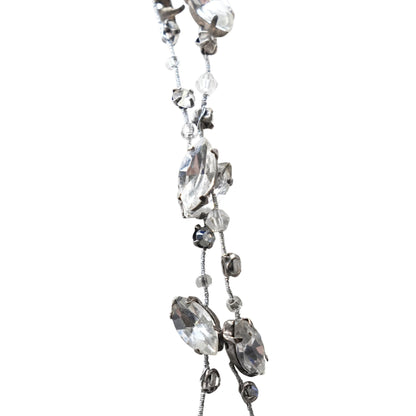 Light Gray Cord With Clear Crystals Hair Accessory
