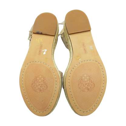 Tan Wedged Sandals