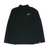 Black Solid 1/4 Zip Pullover