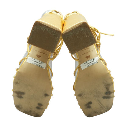 Gold Block Heels