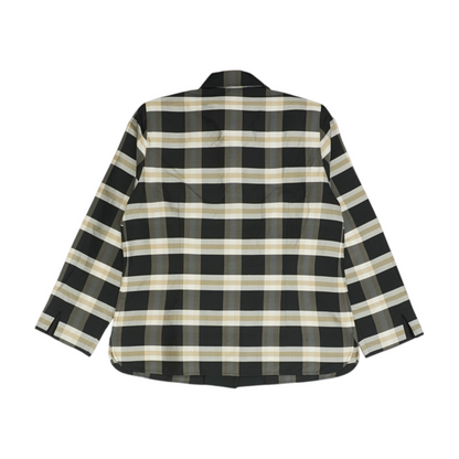 Black Plaid Button Down