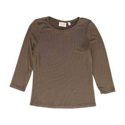 Charcoal Solid Knit Top