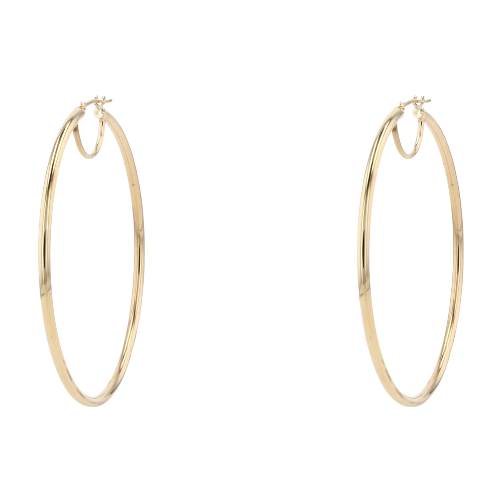 10K Yellow Gold Hoop Earrings