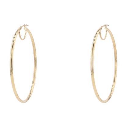 10K Yellow Gold Hoop Earrings