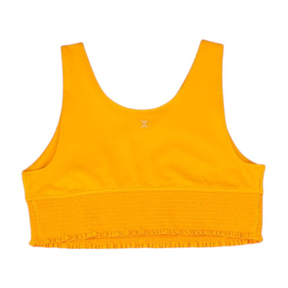 Orange Solid Sleeveless Blouse