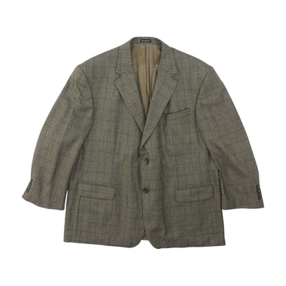 Vintage Brown Cashmere-Wool Solid Sport Coat