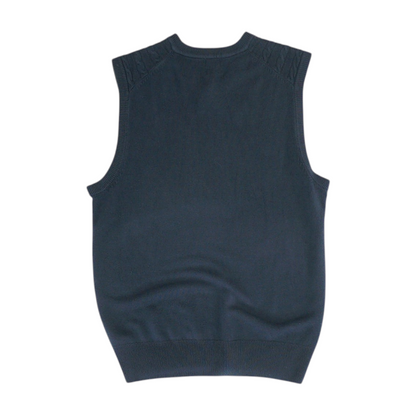 Navy Solid Vest